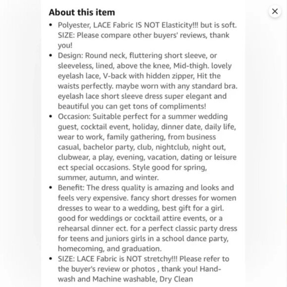 NWOT Women's Black Lace Dress - Picture 3 of 8